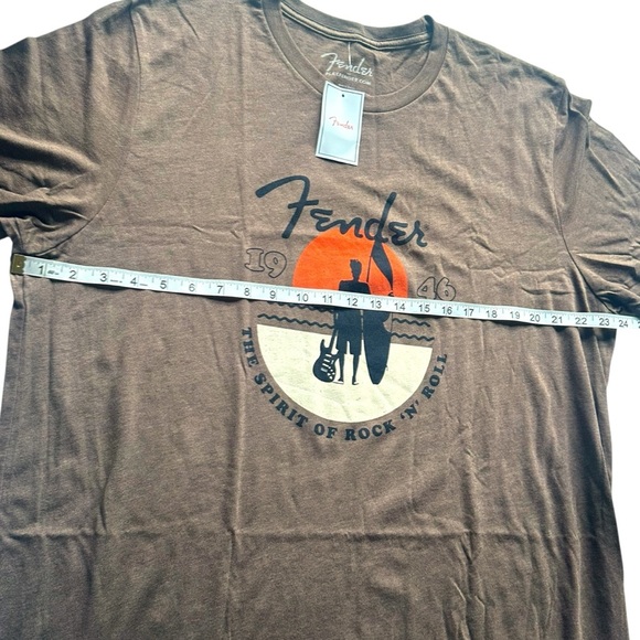 Fender 2XL T-Shirt Unisex/Men’s Brown Graphic Tee NWT – Super Soft - Picture 3 of 7